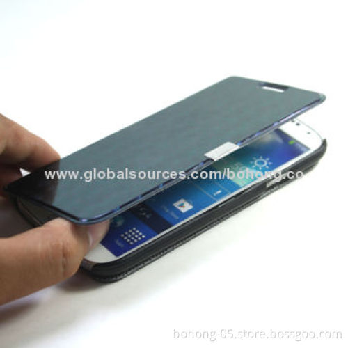 Shinning Crystal Folio PU+PC Cases for Samsung Galaxy S4, Different Colors Available/500-piece MOQ